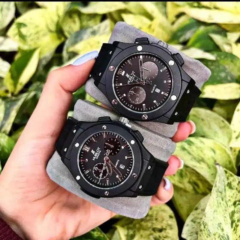 ست ساعت مچی عقربه ای زنانه و مردانه  مدل تک موتور ساده کد M