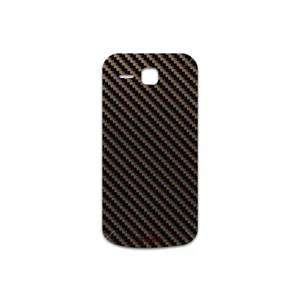 MAHOOT Glossy-Brown-Fiber Cover Sticker for Huawei Ascend Y600