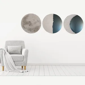 آینه دکوراتیو مدل ماه مجموعه سه عددی