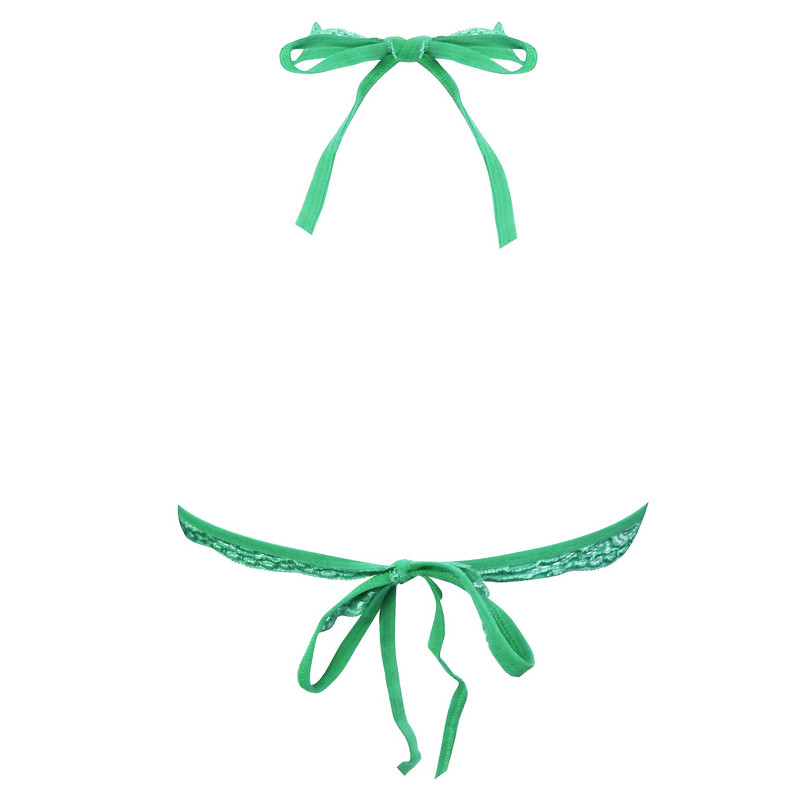 ست شورت و سوتین زنانه پانیذ مدل بدون فنر بندی کد 9035 رنگ سبز روشن