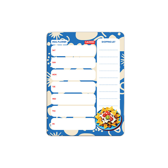 تخته وایت برد لاژید مدل برنامه ریزی غذایی سایز 14x18 سانتی متر