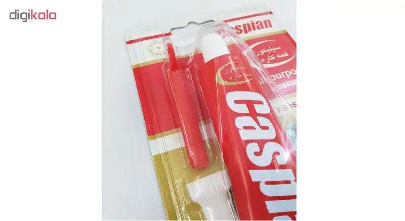 چسب سیلیکون آکواریوم کاسپین مدل شفاف تیوپی حجم 85 گرم