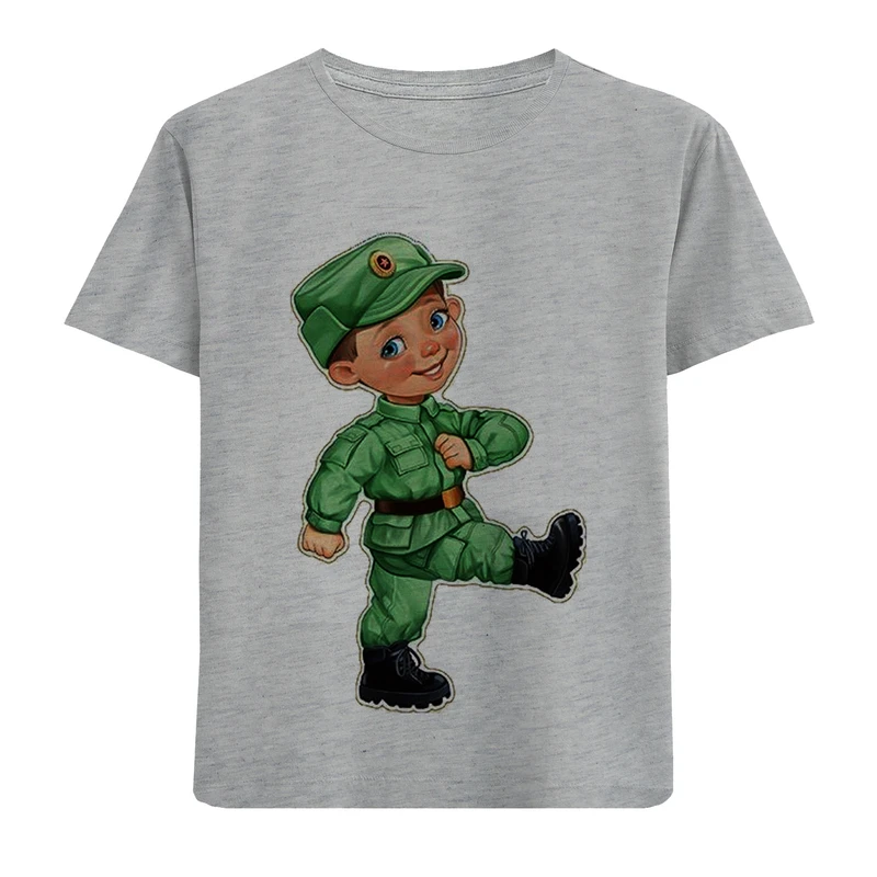 تی شرت آستین کوتاه پسرانه مدل سرباز F734