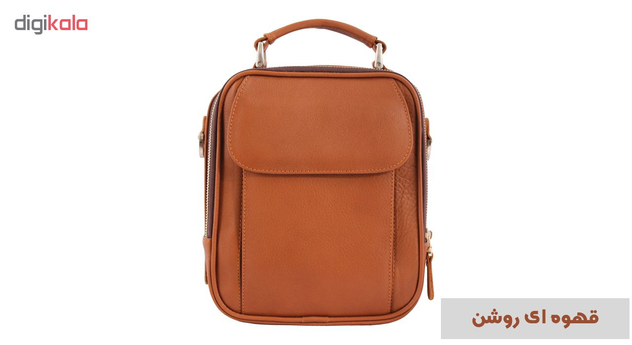 کیف دوشی اسپرت چرم طبیعی جانتا مدل 018