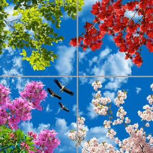 تایل سقفی آسمان مجازی مدل AY22009 سایز 60*60 بسته چهار عددی