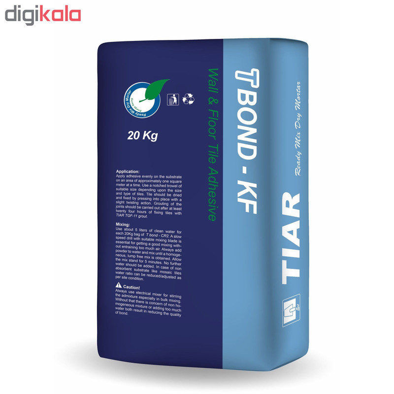 چسب کاشی پودری تیار مدل KF وزن بیست کیلوگرم