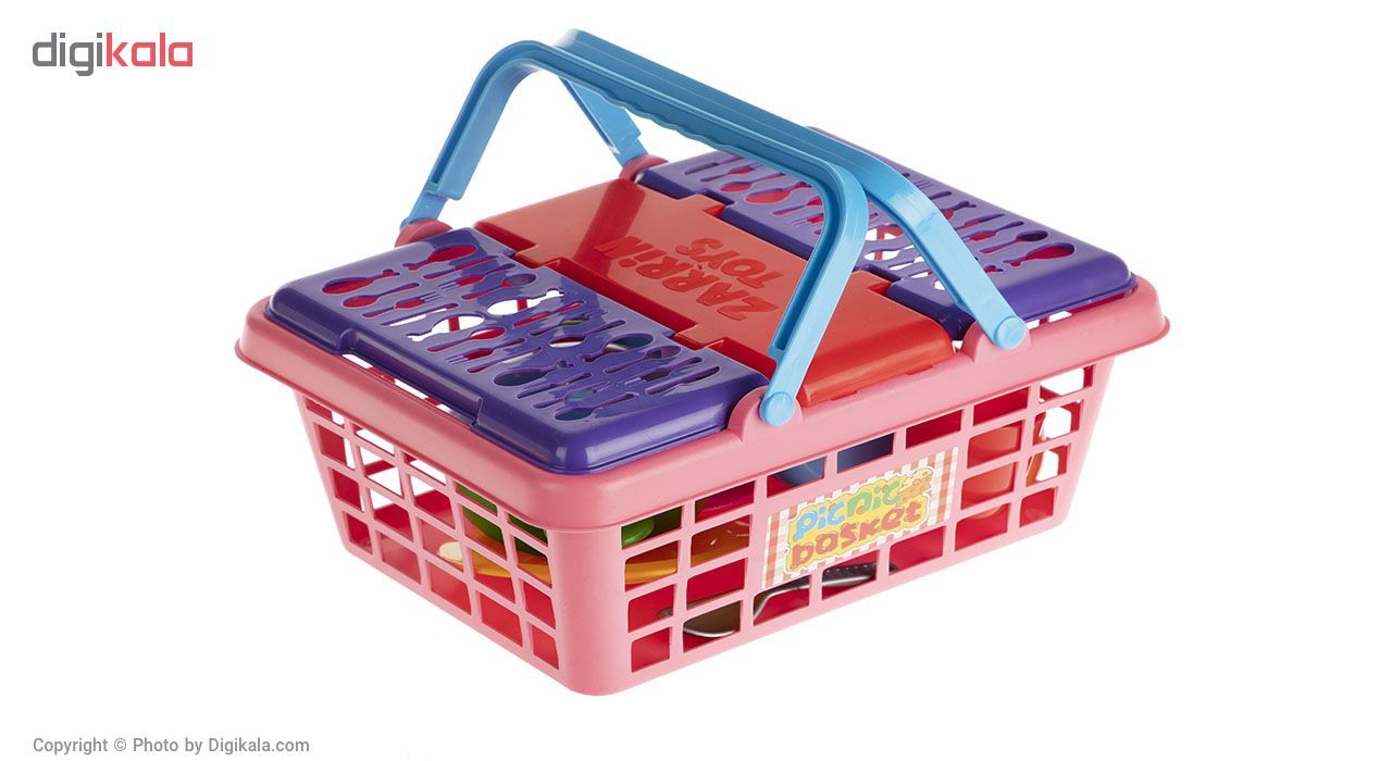 ست لوازم آشپزخانه کودک زرین تویز مدل Picnic Basket