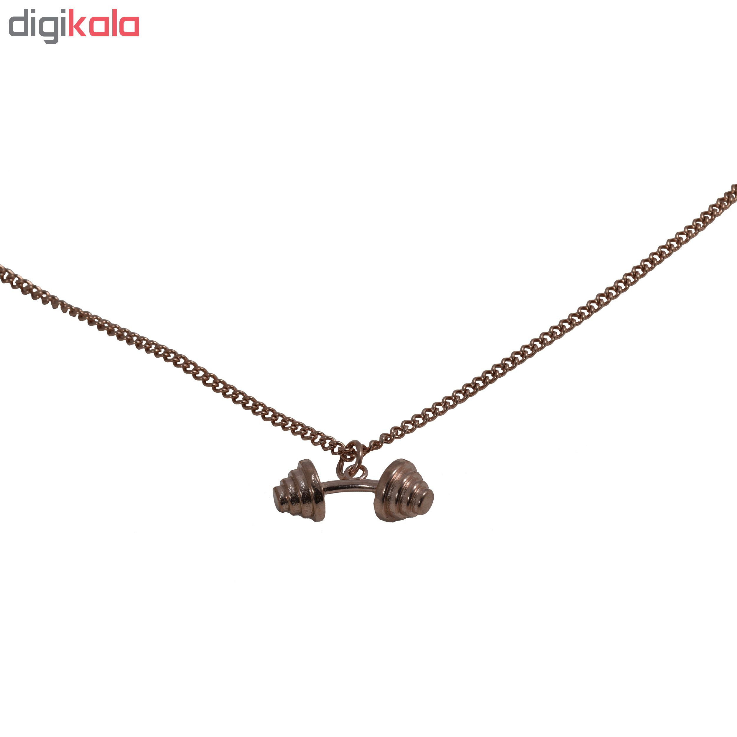 گردنبند طرح دمبل ورزشی مدل 01