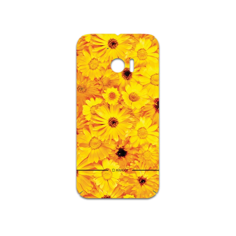 برچسب پوششی ماهوت مدل Yellow-Flower مناسب برای گوشی موبایل اچ تی سی 10