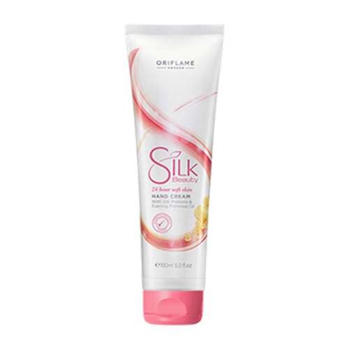 کرم مرطوب کننده اوریفلیم مدل Silk Beauty Hand Cream حجم 100 میلی لیتر