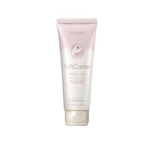 کرم مرطوب کننده دست و ناخن اوریفلیم مدل Soft Caress Protecting Hand Nail حجم 150 میلی لیتر