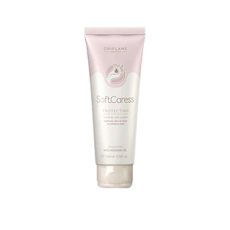 کرم مرطوب کننده دست و ناخن اوریفلیم مدل Soft Caress Protecting Hand Nail حجم 150 میلی لیتر