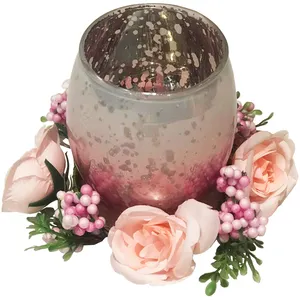 جا شمعی کندل گاردن مدل Pink Dot Blossoms