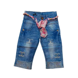 شلوارک جین دخترانه مدل ASH752