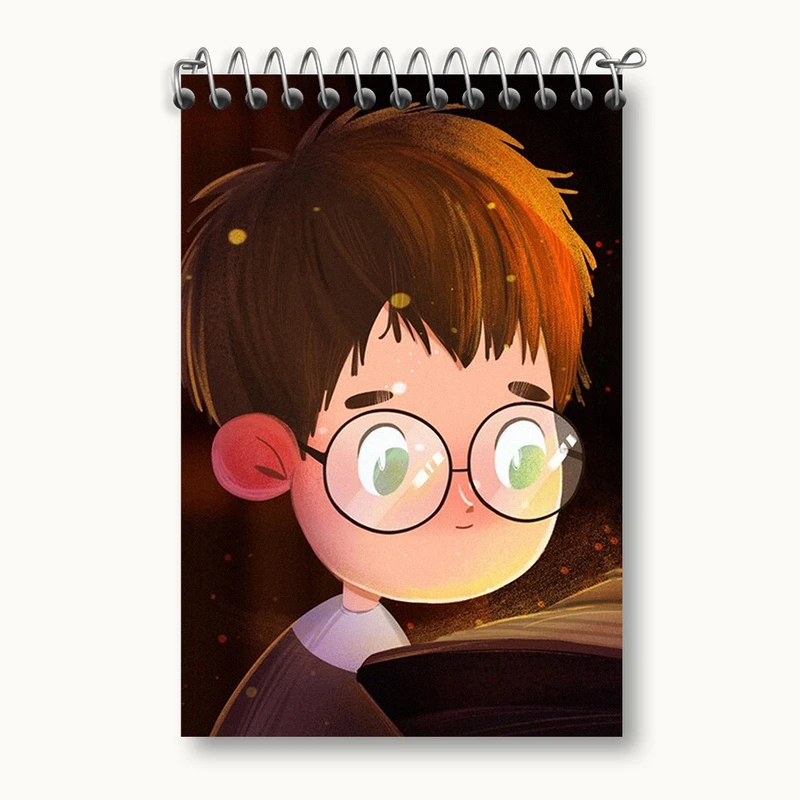 دفتر یادداشت 50 برگ خندالو مدل هری پاتر (Harry Potter) کد F1424