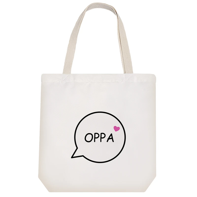 ساک خرید خندالو طرح Oppa کد H1021