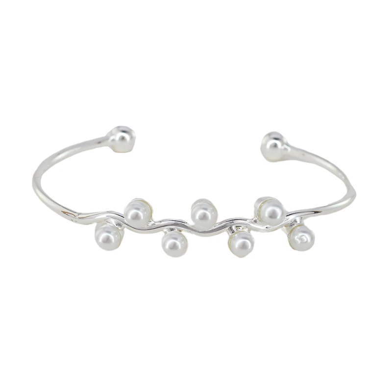 دستبند النگویی زنانه زودیکا مدل مرواریدی کد AAD689