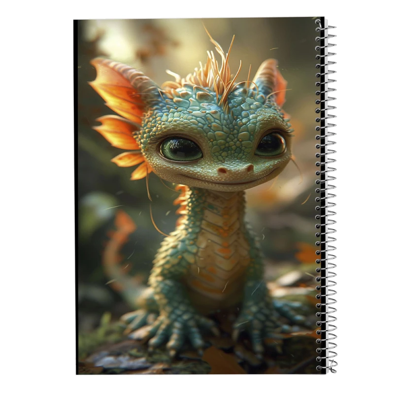 دفتر مشق 50 برگ مدوپد مدل اژدها کد DF16788