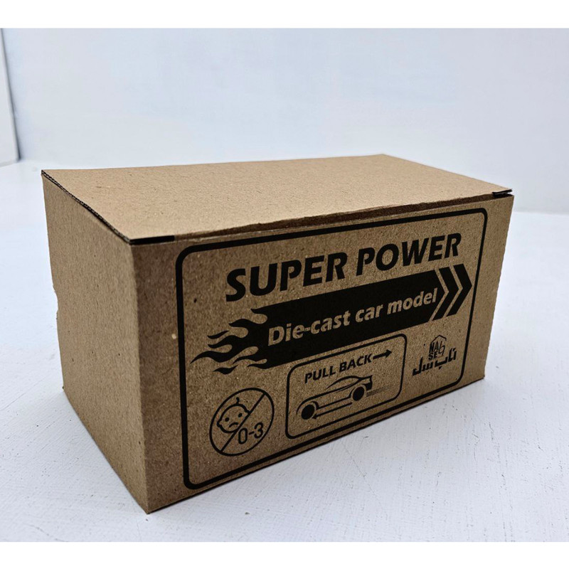 ماشین بازی ناب سل مدل فلزی چراغ دار تویوتا کلاسیک طرح کالسکه J40