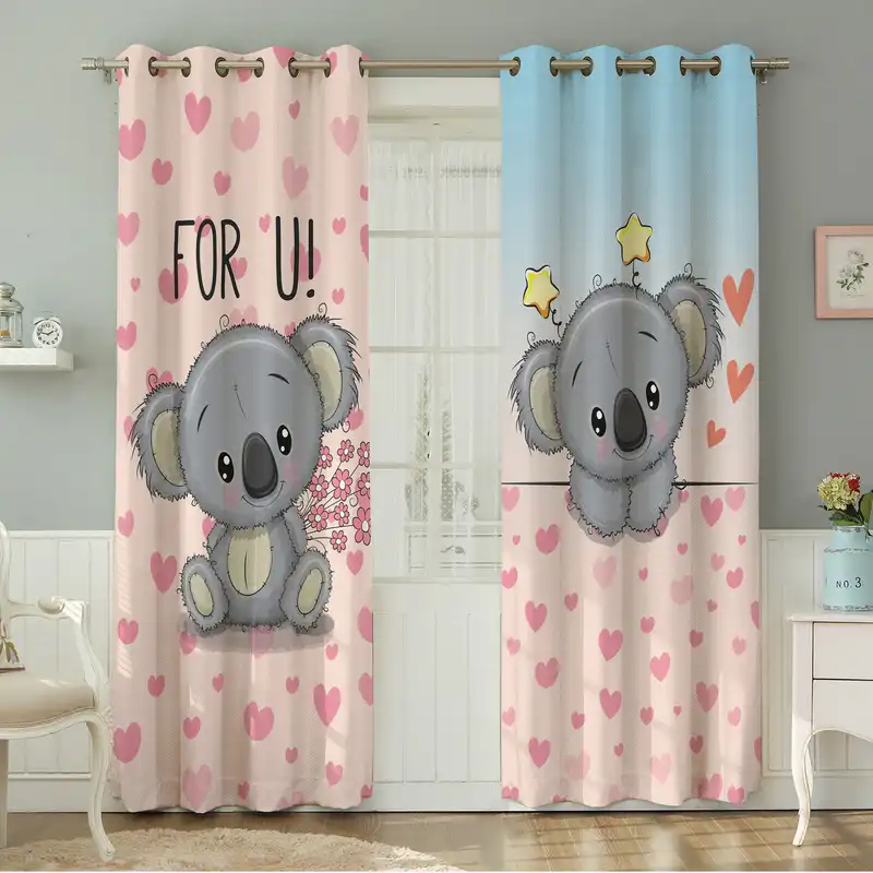 پرده نیروانا طرح کودک مدل مخمل کد 8274 سایز 140×280 سانتی متر