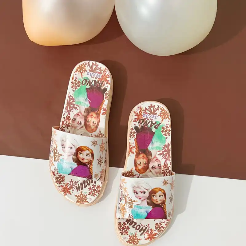 دمپایی دخترانه مدل ملکه یخی - کد 828