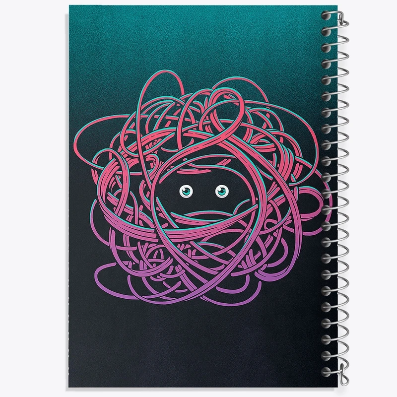 دفتر ژورنال نویسی 50 برگ خندالو مدل نقطه ای طرح فانتزی کد F88