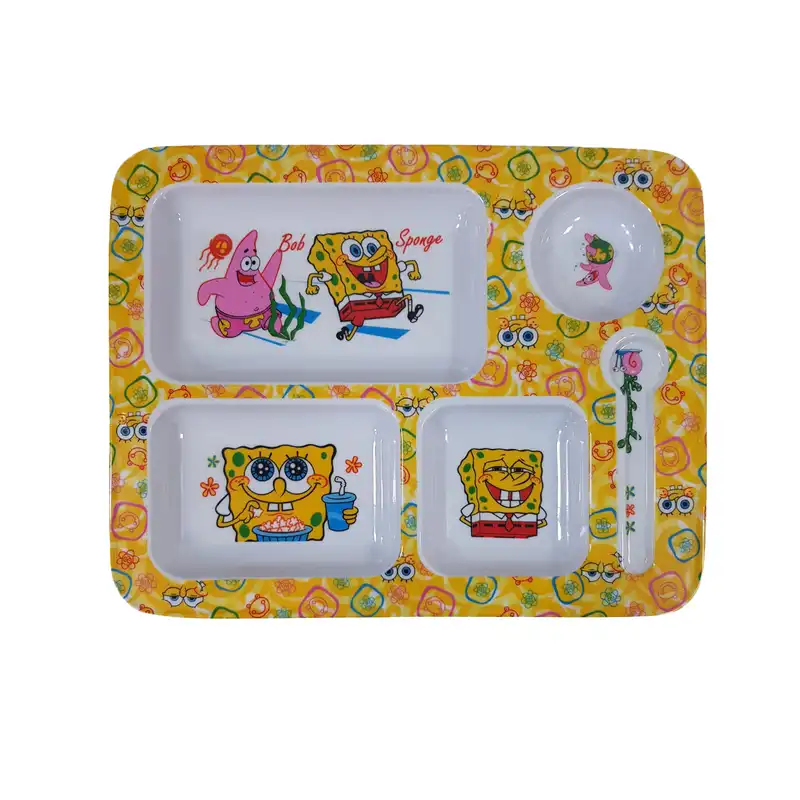 ظرف غذای کودک مدل باب اسفنجی کد 702