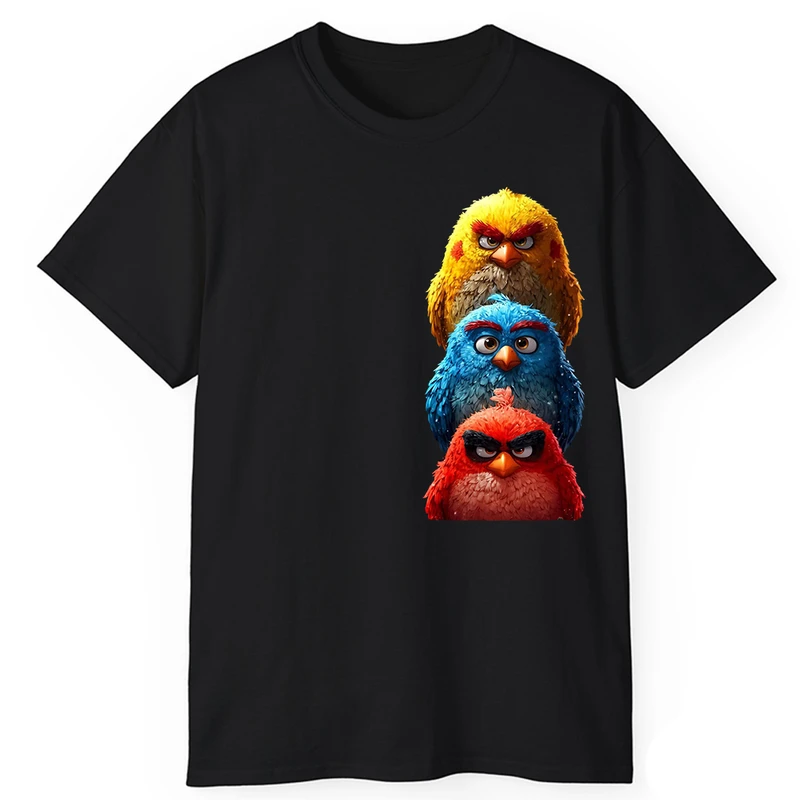 تی‌شرت آستین کوتاه مردانه پاد آفرین مدل پرنده های خشمگین 9