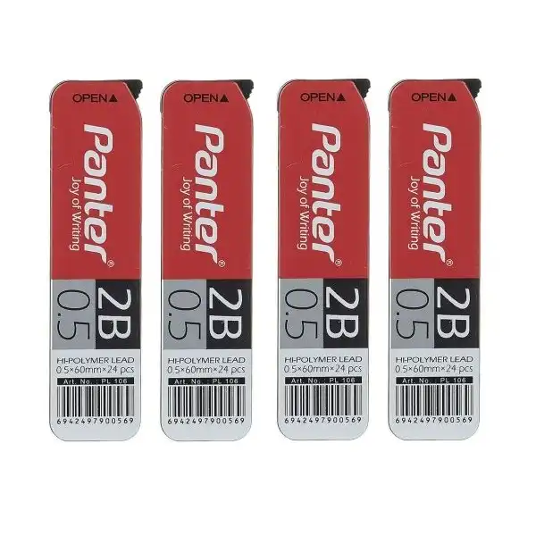 نوک مداد نوکی 0.5 میلی متری پنتر مدل Highpolymer بسته 4 عددی