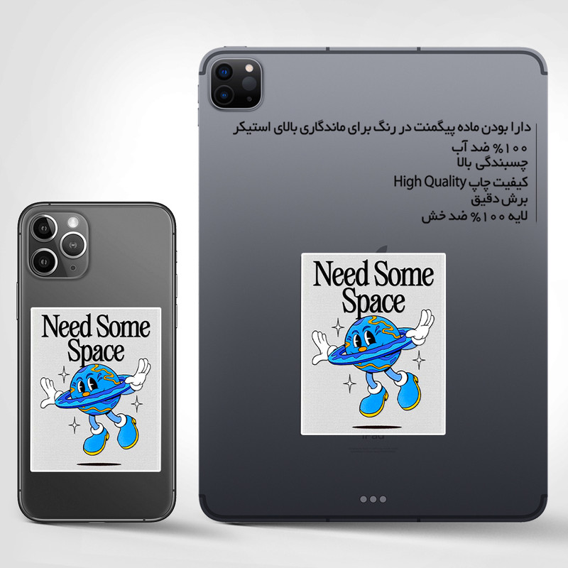 استیکر تزئینی موبایل و تبلت ماسا دیزاین مدل SM00020 SPACE