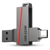 فلش مموری OTG هایک سمی 64 گیگابایت مدل HS-USB-E307C با رابط‌های USB نسخه 3.2 و Type-C، مقاوم در برابر ضربه و خط‌وخش