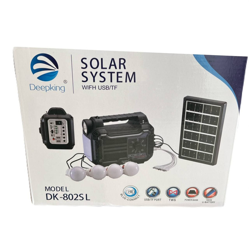 سیستم روشنایی خورشیدی دیپ کینگ مدل DK-802SL