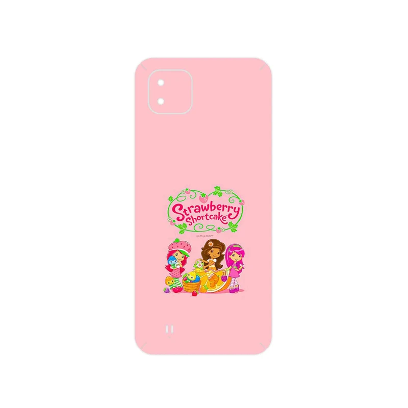 برچسب پوششی ماهوت مدل Strawberry Shortcake مناسب برای گوشی موبایل ریلمی C11 2021