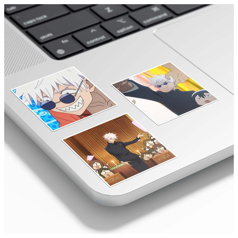 برچسب لپتاپ گوفی مدل انیمه جوجوتسو کایسن Gojo Jujutsu Kaisen Anime کد K20 مجموعه 8 عددی