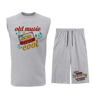 ست تاپ و شلوارک مردانه مدل M067G