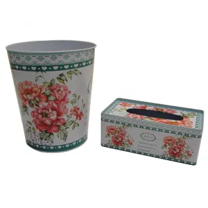 ست سطل و جای دستمال کاغذی مدل SJD1
