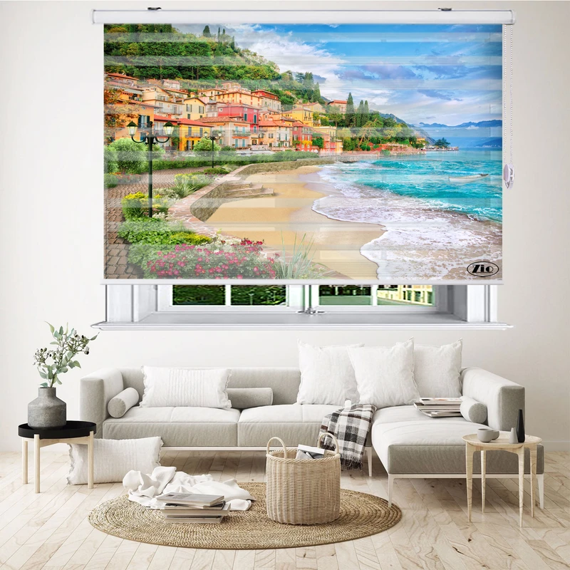  پرده زبرا زیو مدلL5070 سایز 100x150 سانتی متر