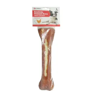 غذای تشویقی سگ فلامینگو مدل Rawhide Pressed Bone مقدار 0.21 کیلوگرم
