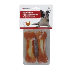 غذای تشویقی سگ فلامینگو مدل Rawhide Pressed Bone مقدار 0.22 کیلوگرم