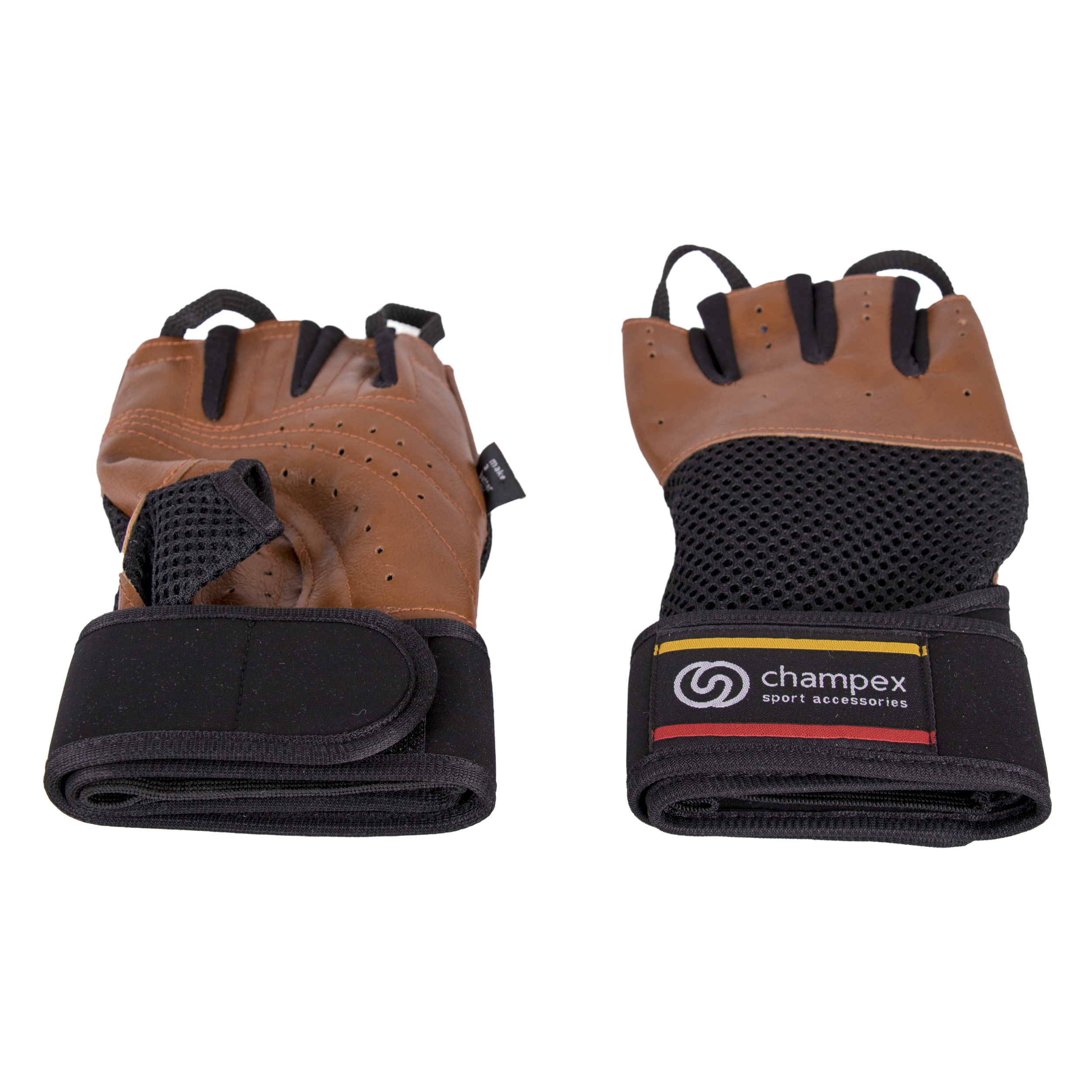 دستکش تمرین چمپکس مدل Gear Man Plus Leather Brown