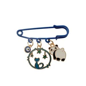 سنجاق سینه دخترانه دلنار گالری مدل پاندا و چشم نظر