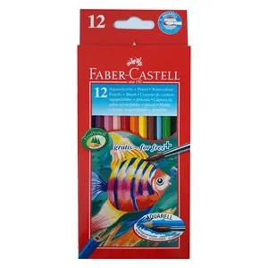 مداد رنگی 12 رنگ مدل آبرنگی کد F43