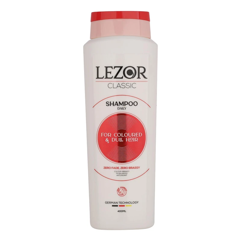 شامپو تثبیت کننده رنگ مو لزور مدل Classic کد 08 مناسب برای موهای رنگ شده حجم 400 میلی‌لیتر