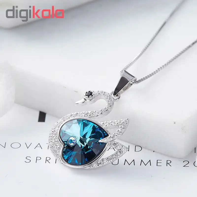 گردنبند نقره زنانه شهر جواهر مدل SJ-CN013