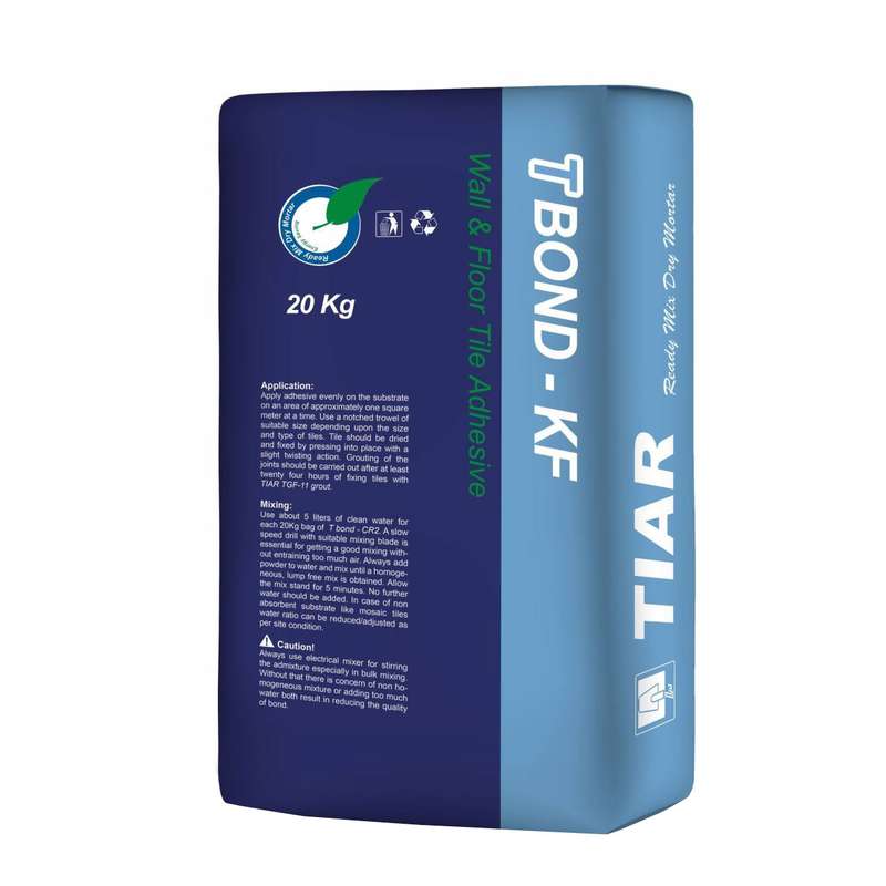 چسب کاشی پودری تیار مدل KF وزن بیست کیلوگرم