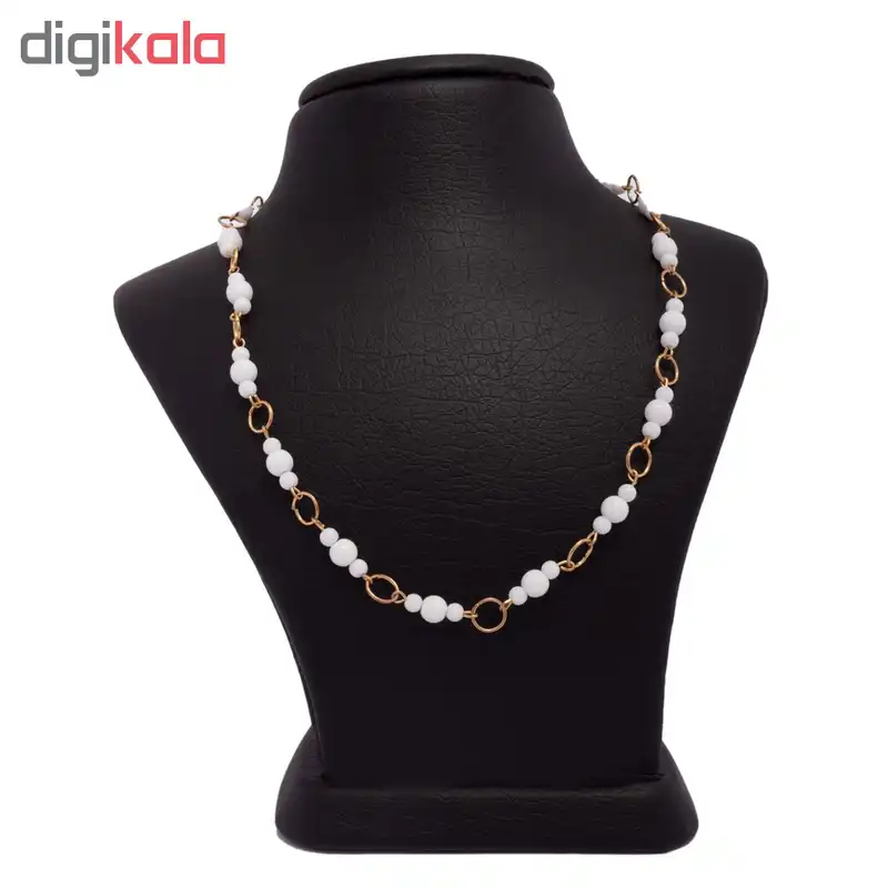 گردنبند زنانه طرح مروارید کد 002
