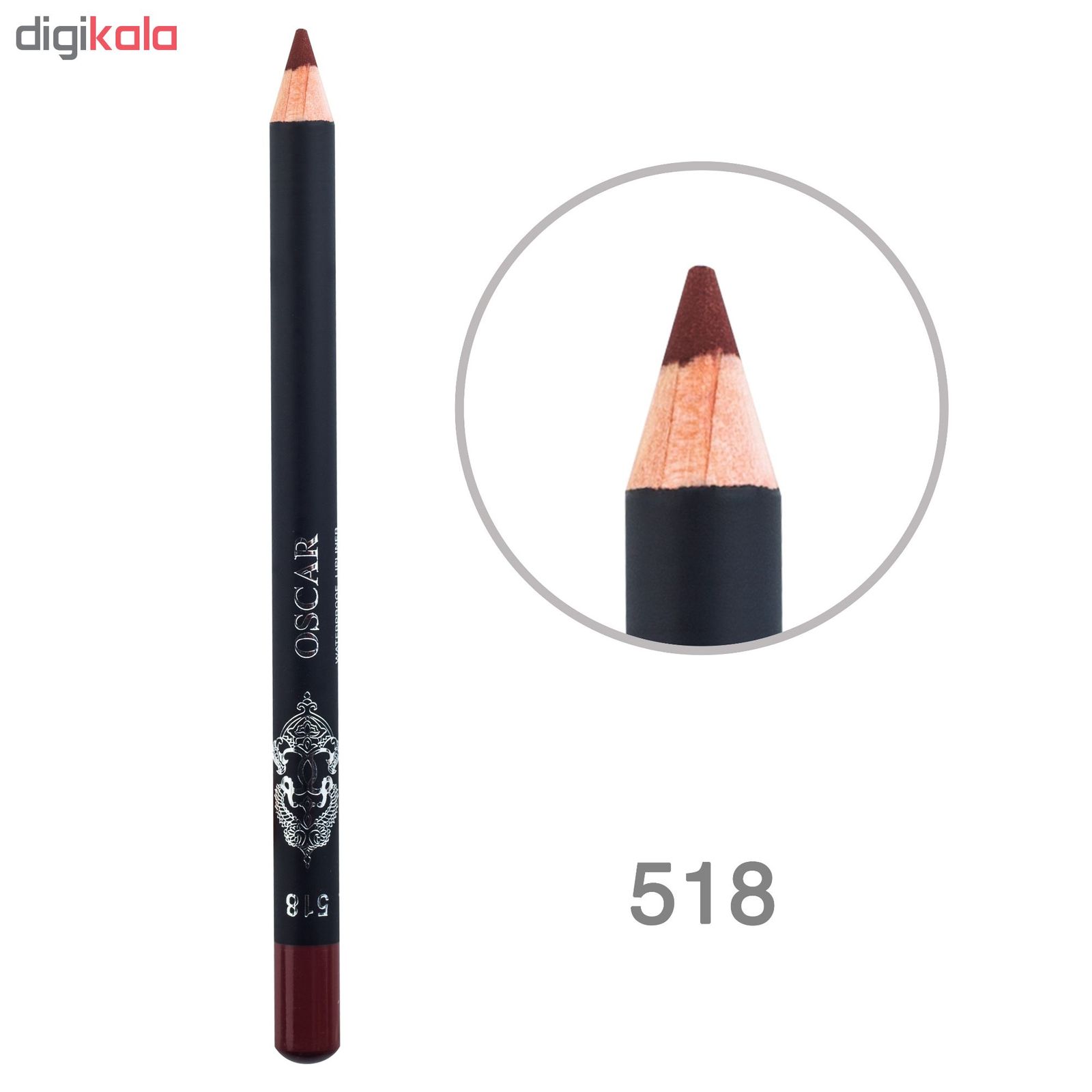 مداد لب اسکار مدل Waterproof Lipliner شماره 518 -  - 3