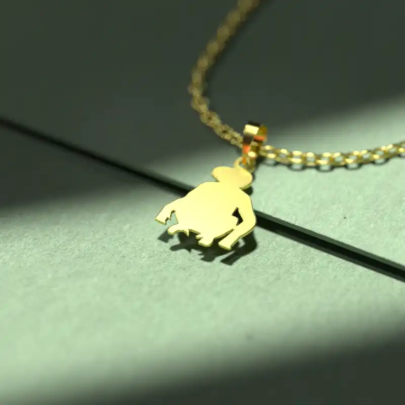 گردنبند طلا 18 عیار زنانه مدوپد مدل میمون کد B3-1-1109