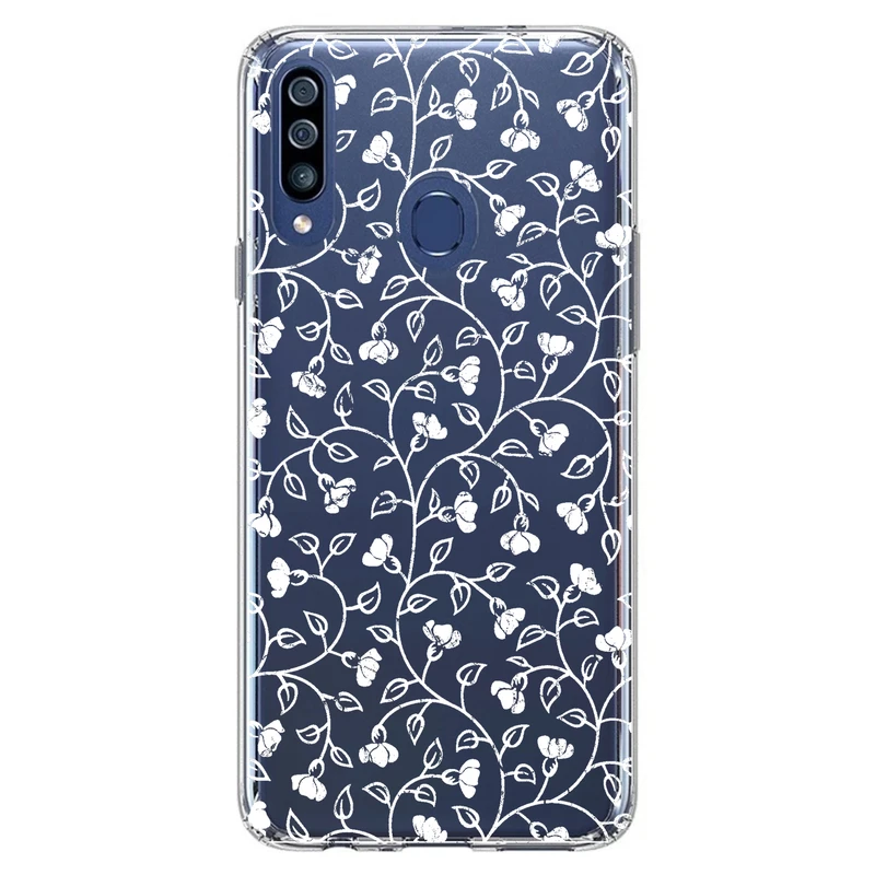کاور مگافون طرح گل مدل C42-W مناسب برای گوشی موبایل سامسونگ Galaxy A60 / M40
