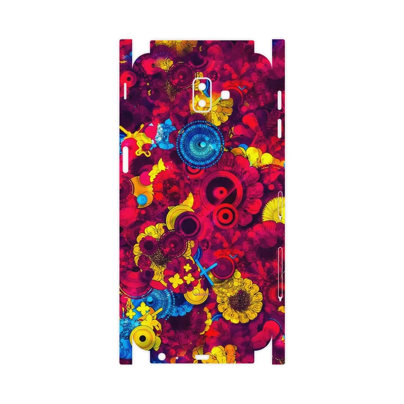 برچسب پوششی ماهوت مدل Vector Flower Garden Digital Art-FullSkin مناسب برای گوشی موبایل سامسونگ Galaxy J6 Plus
